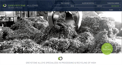 Desktop Screenshot of greystonealloys.com
